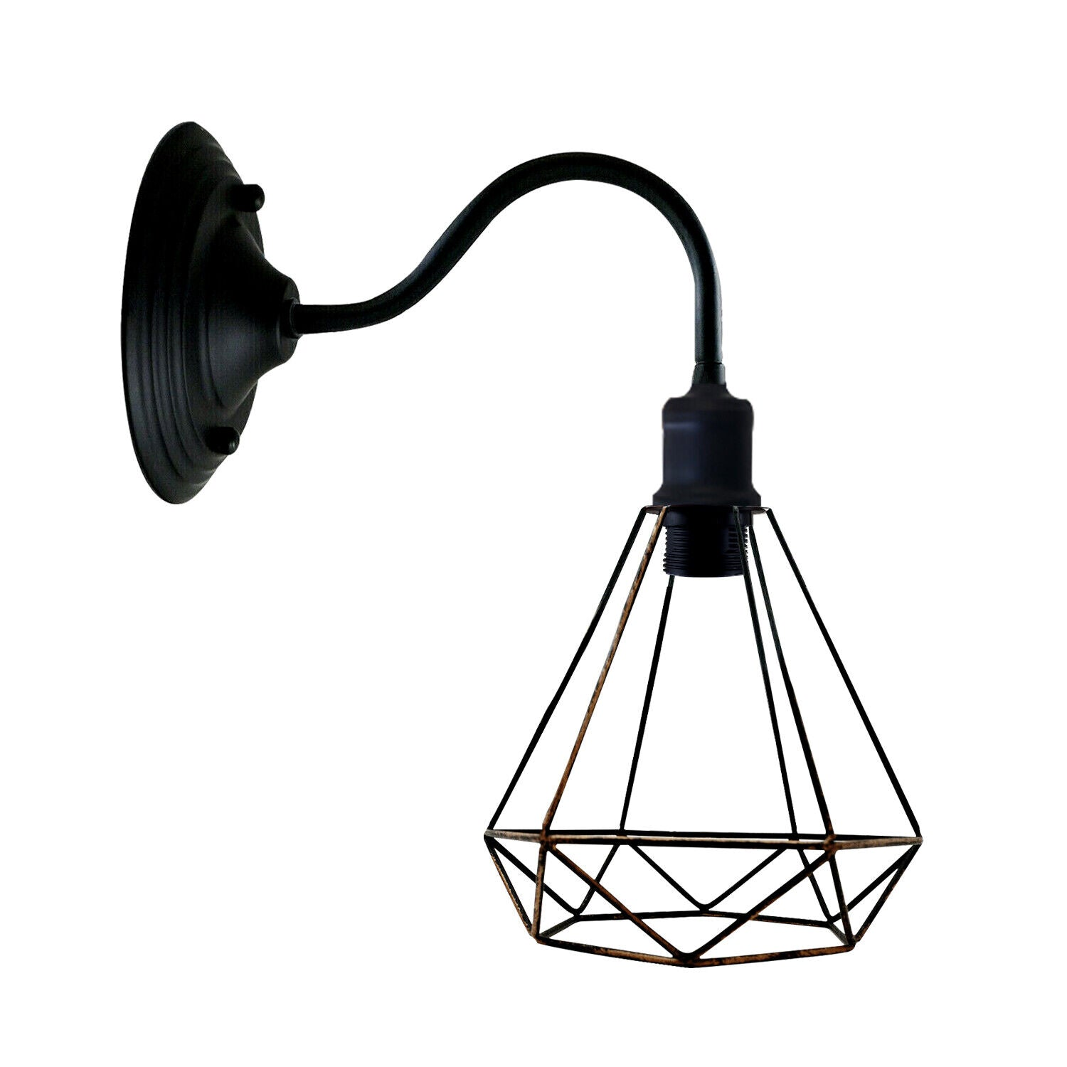 Modern Industrial  Vintage Indoor Brushed Copper colour Wall Light Lamp Fitting Fixture E27 Holder UK~3674