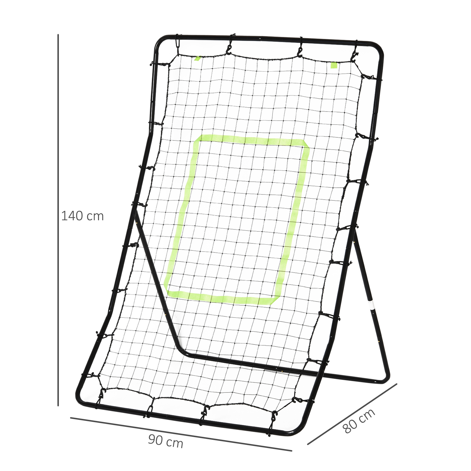 HOMCOM Rebounder Net Playback Game Spot Target Ball Rebounders Training Equipment Play Teaching