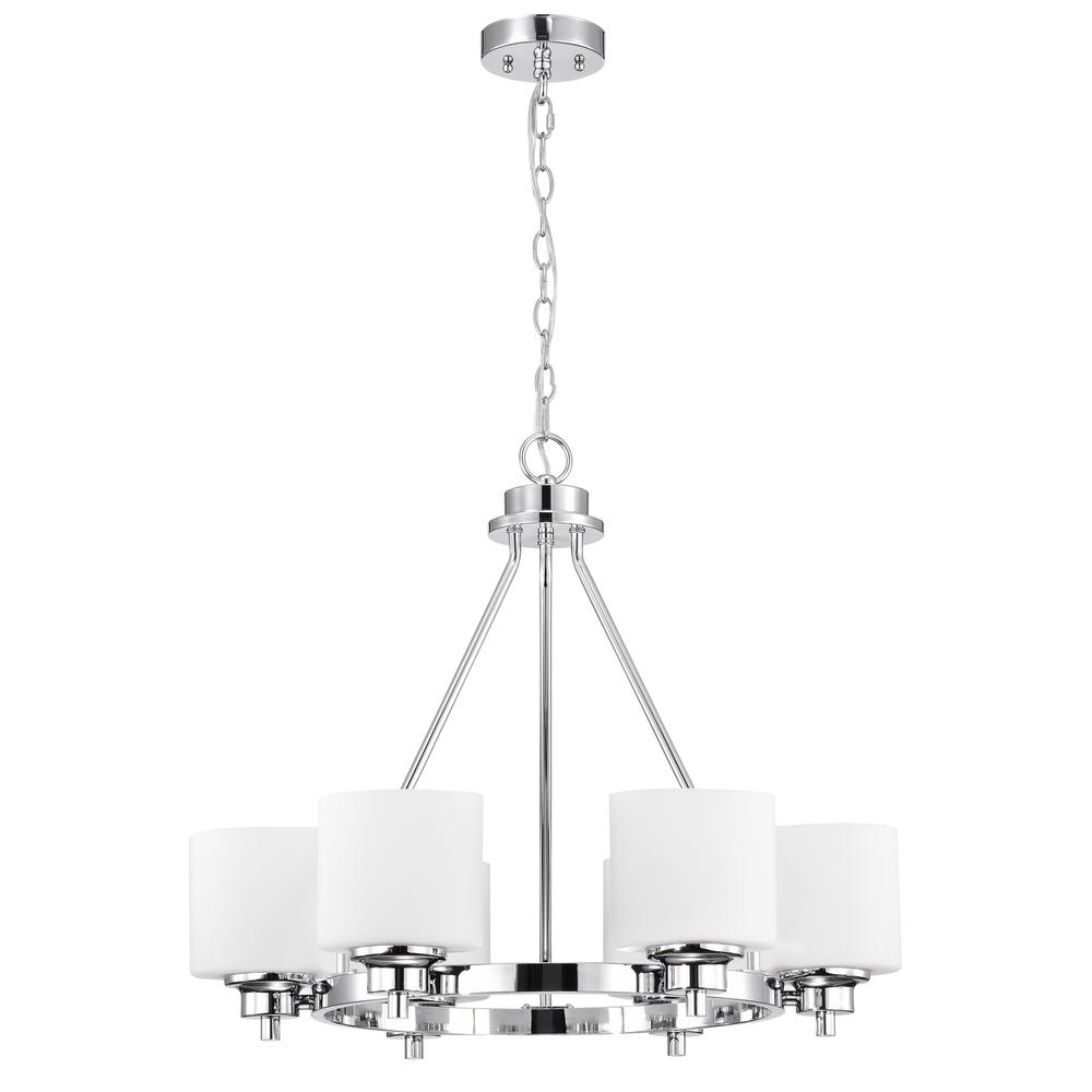 CHLOE Lighting SOLBI Contemporary 6 Light Oil Rubbed Bronze Large Chandelier Ceiling Fixture 24" Wide