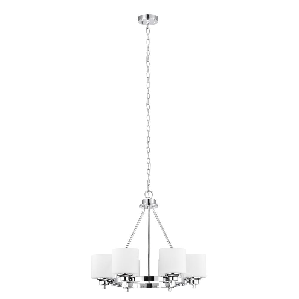 CHLOE Lighting SOLBI Contemporary 6 Light Oil Rubbed Bronze Large Chandelier Ceiling Fixture 24" Wide