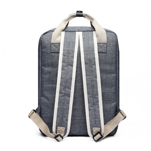 LG1807-Retro Backpack School Bag Travel Rucksack Laptop Bag Grey