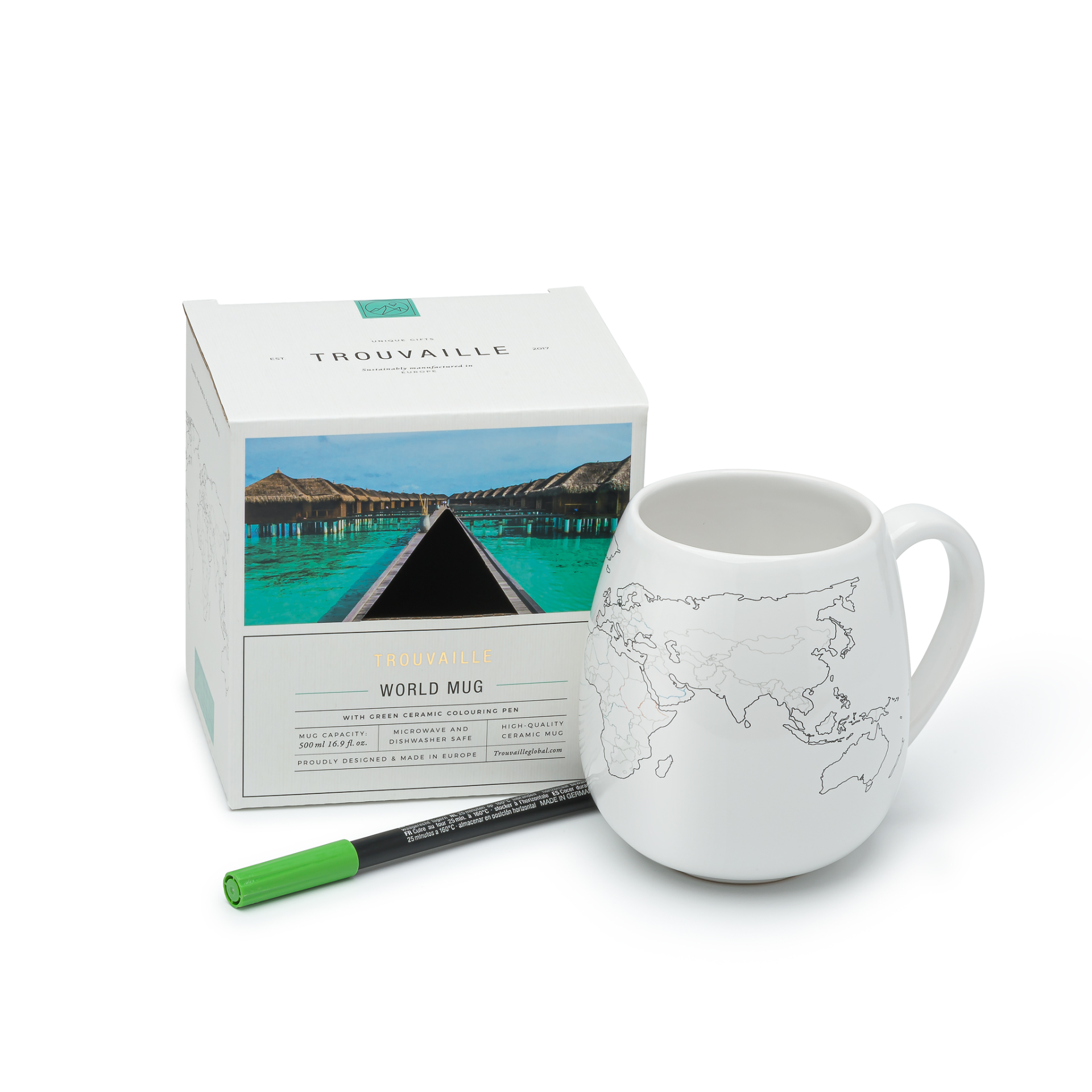 Best-selling World Map Colour In Mug