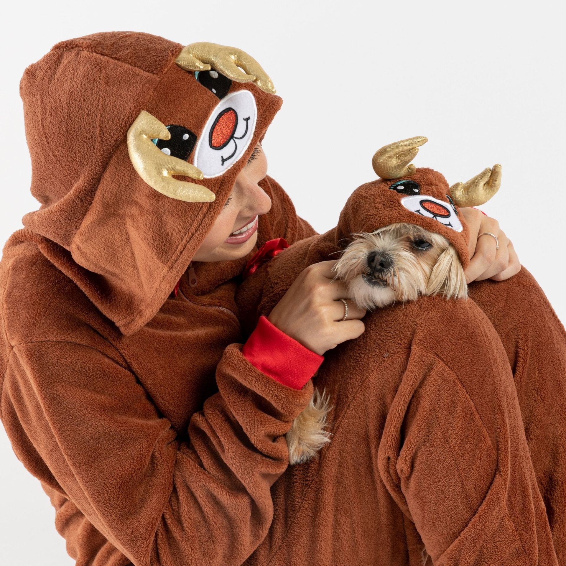 Matching Human & Dog Onesie - Reindeer