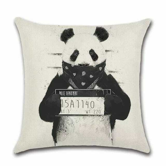 Cushion Cover Panda - Bandana