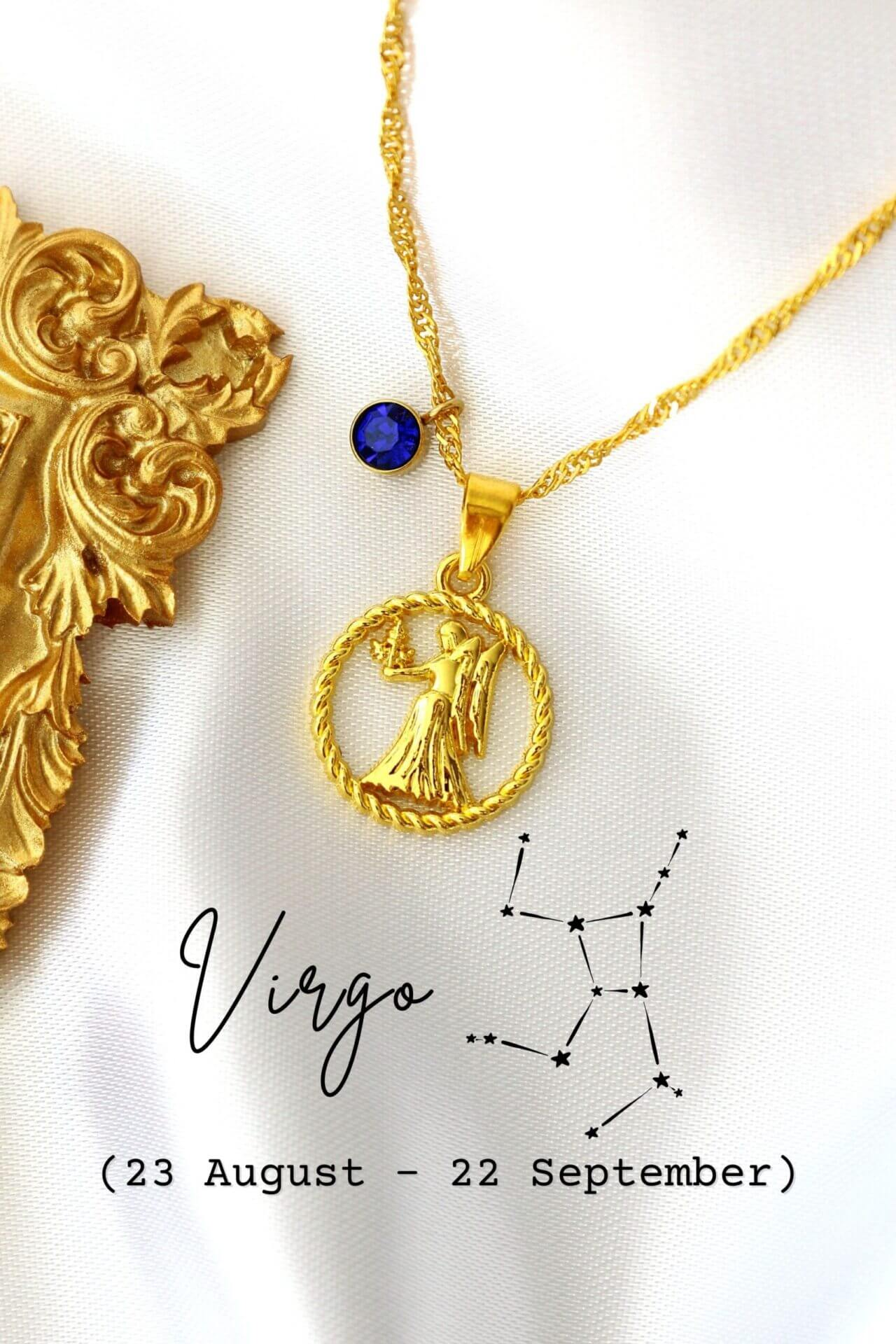 Zodiac Sign & Birthstone | 18K Necklace