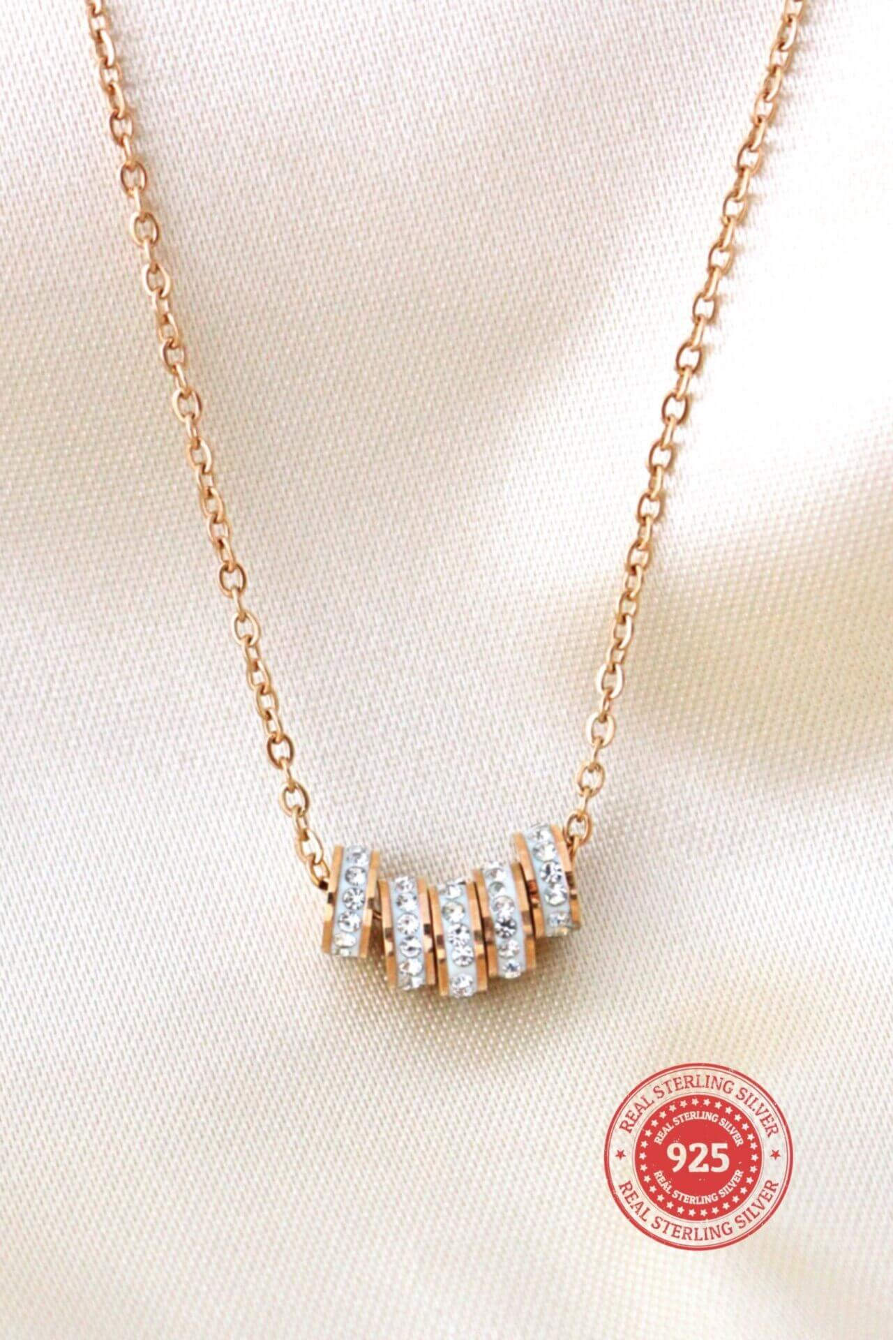 18K Rose Gold Filled Necklace