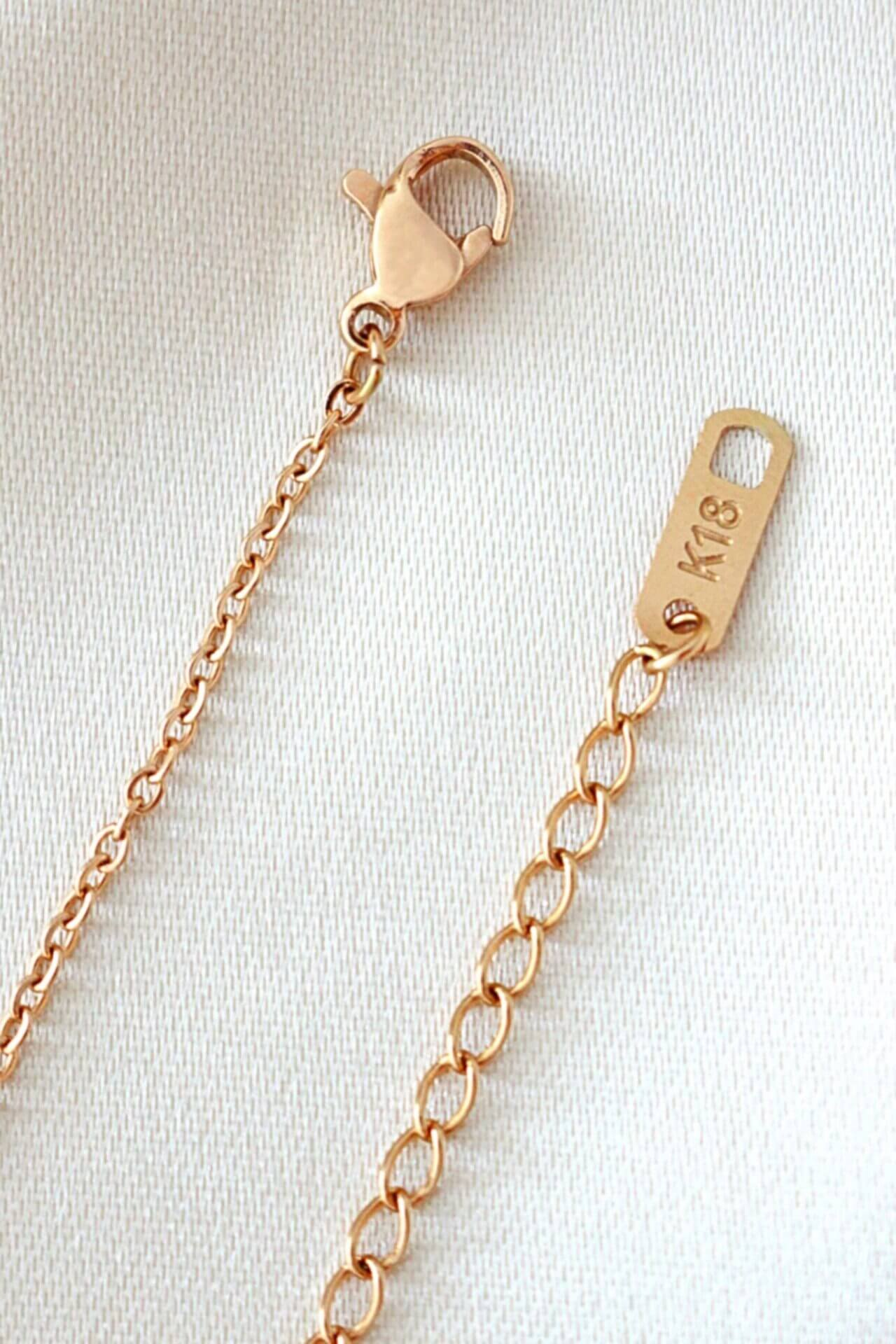 18K Rose Gold Filled Necklace