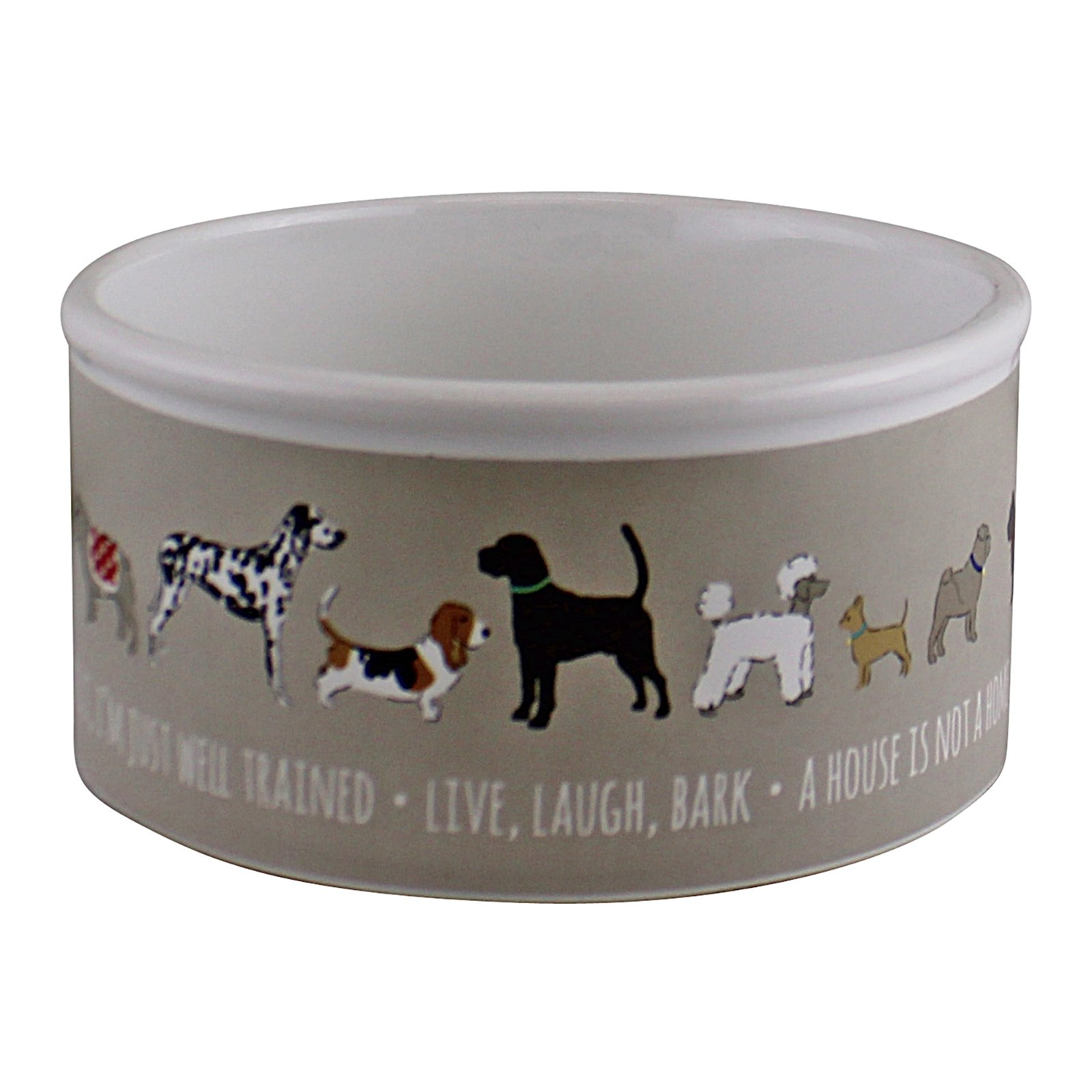 Small Ceramic Dog Bowl, 13cm