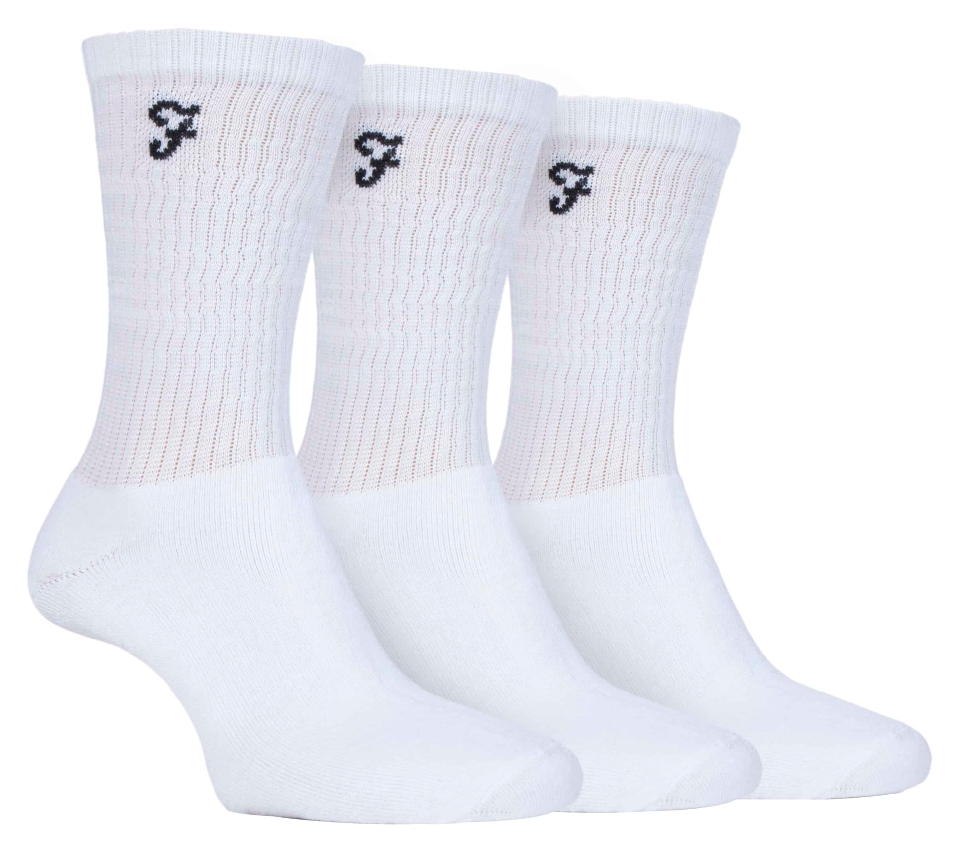 3 Pairs Mens Cushioned Sole Athletic Sports Socks