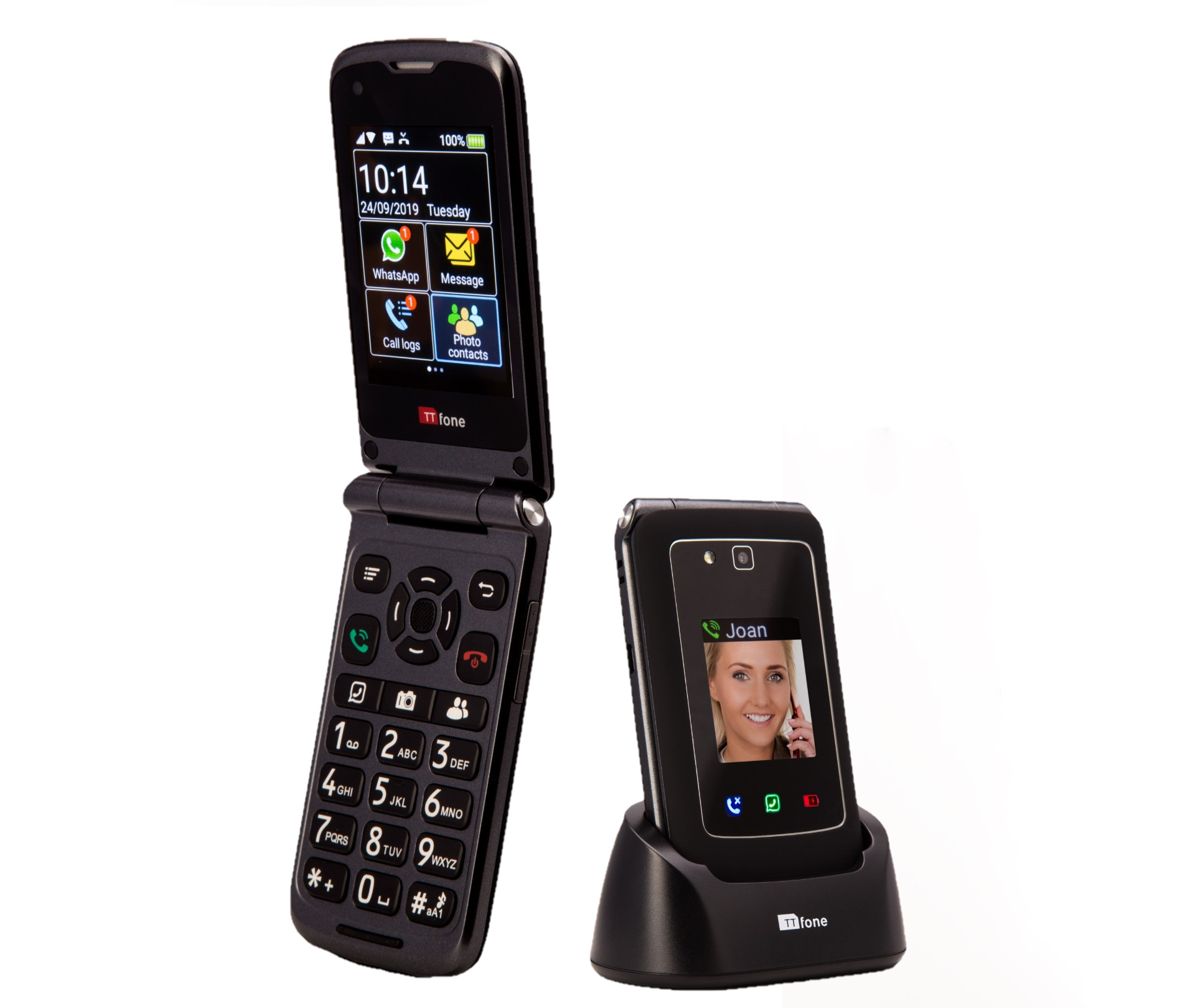 TTfone Titan TT950 Big Button Mobile with Three Pay As You Go