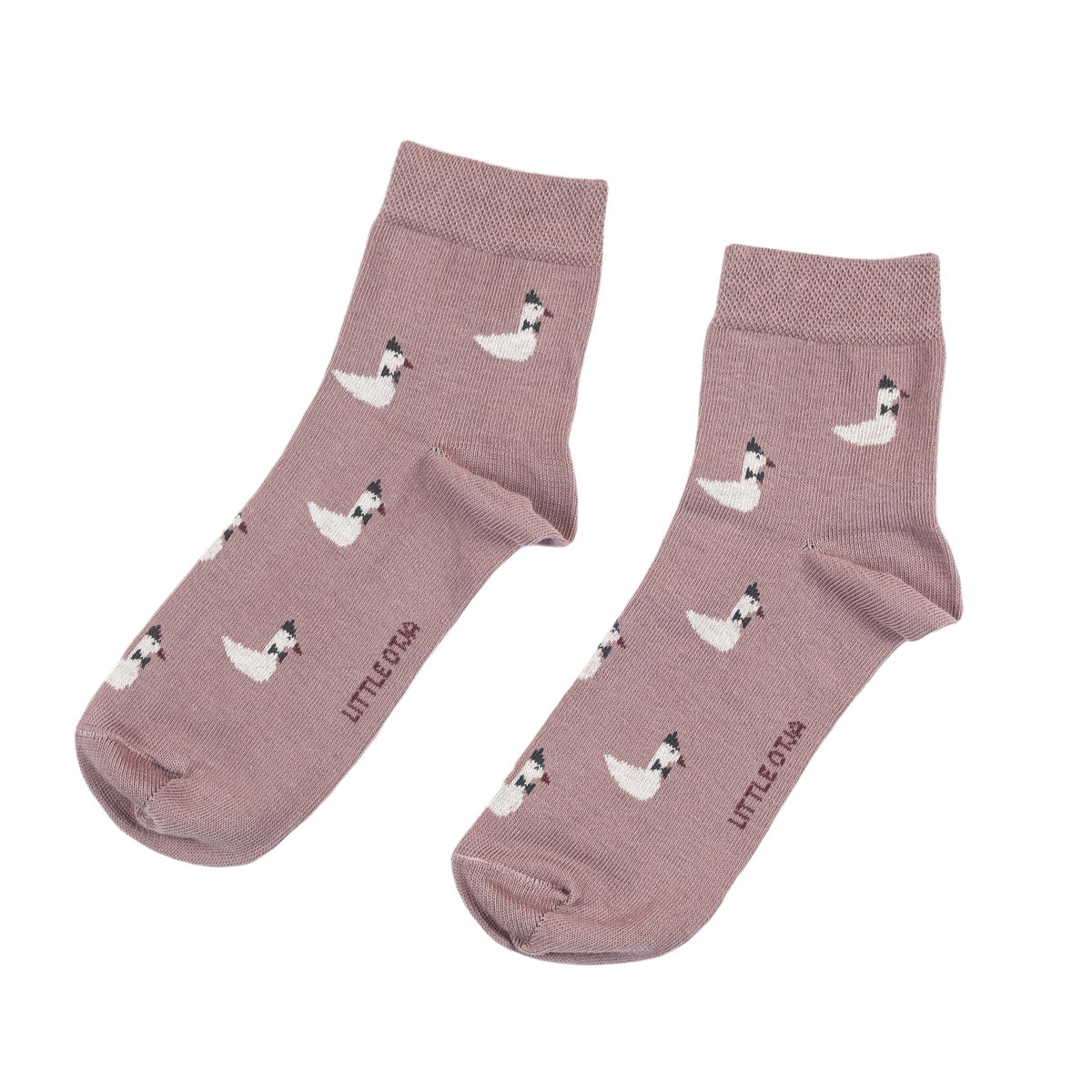 Cotton Socks Goose - Berry