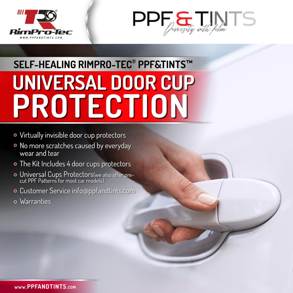 RimPro-Tec® PPF&Tints™ Car Door Handle Cup Protector X 5