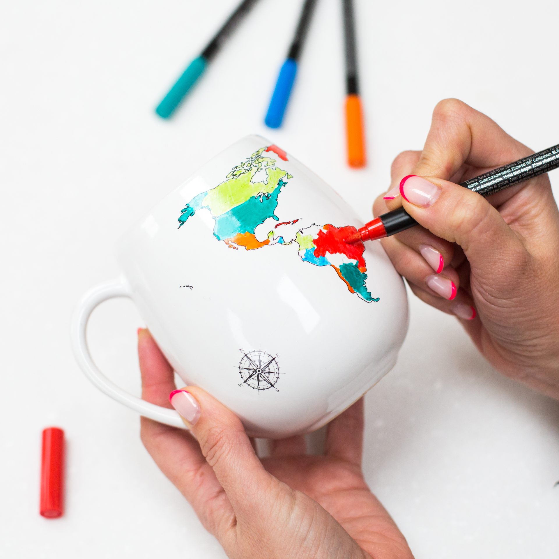 Best-selling World Map Colour In Mug