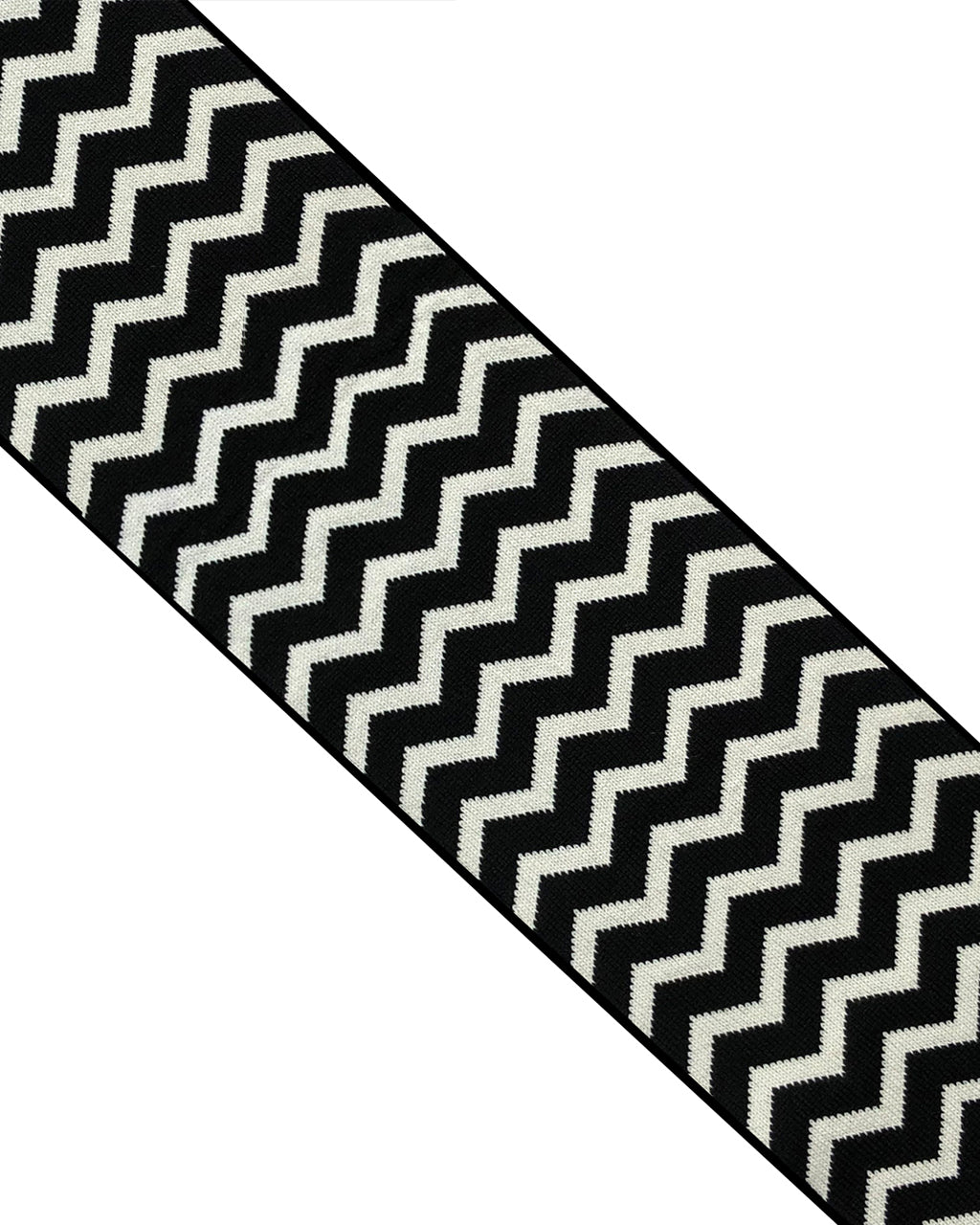 Chevron Wool & Cashmere Scarf Black