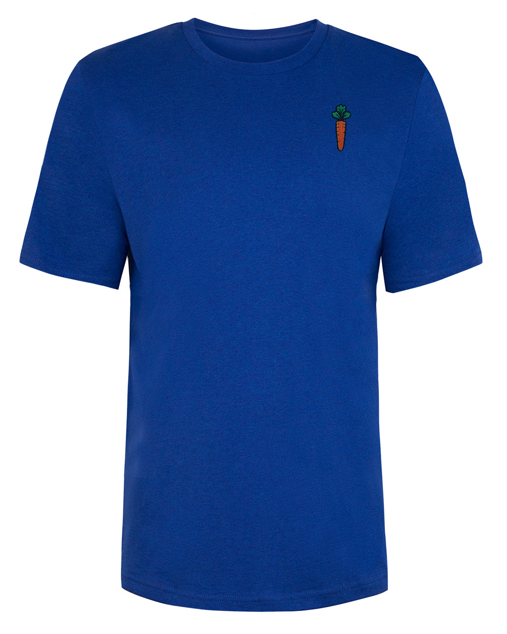 Carrot Embroidered T-Shirt Electric Blue