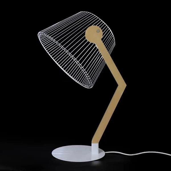 Wood and Acrylic Luxury Desk Lamp