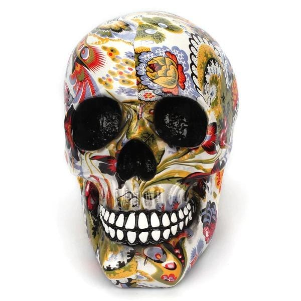 Multicolour Skull Ornament