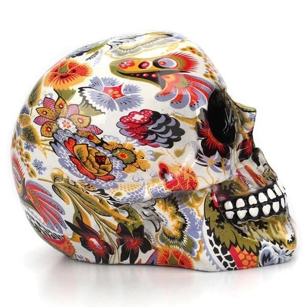 Multicolour Skull Ornament