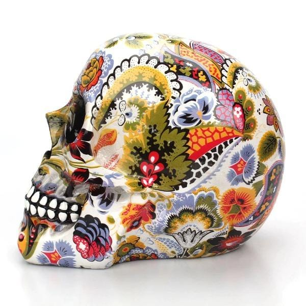 Multicolour Skull Ornament