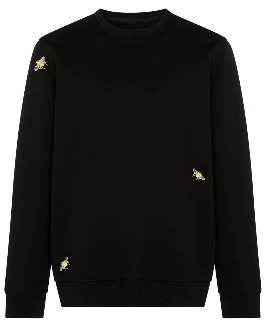 Bee Embroidered Sweatshirt Black