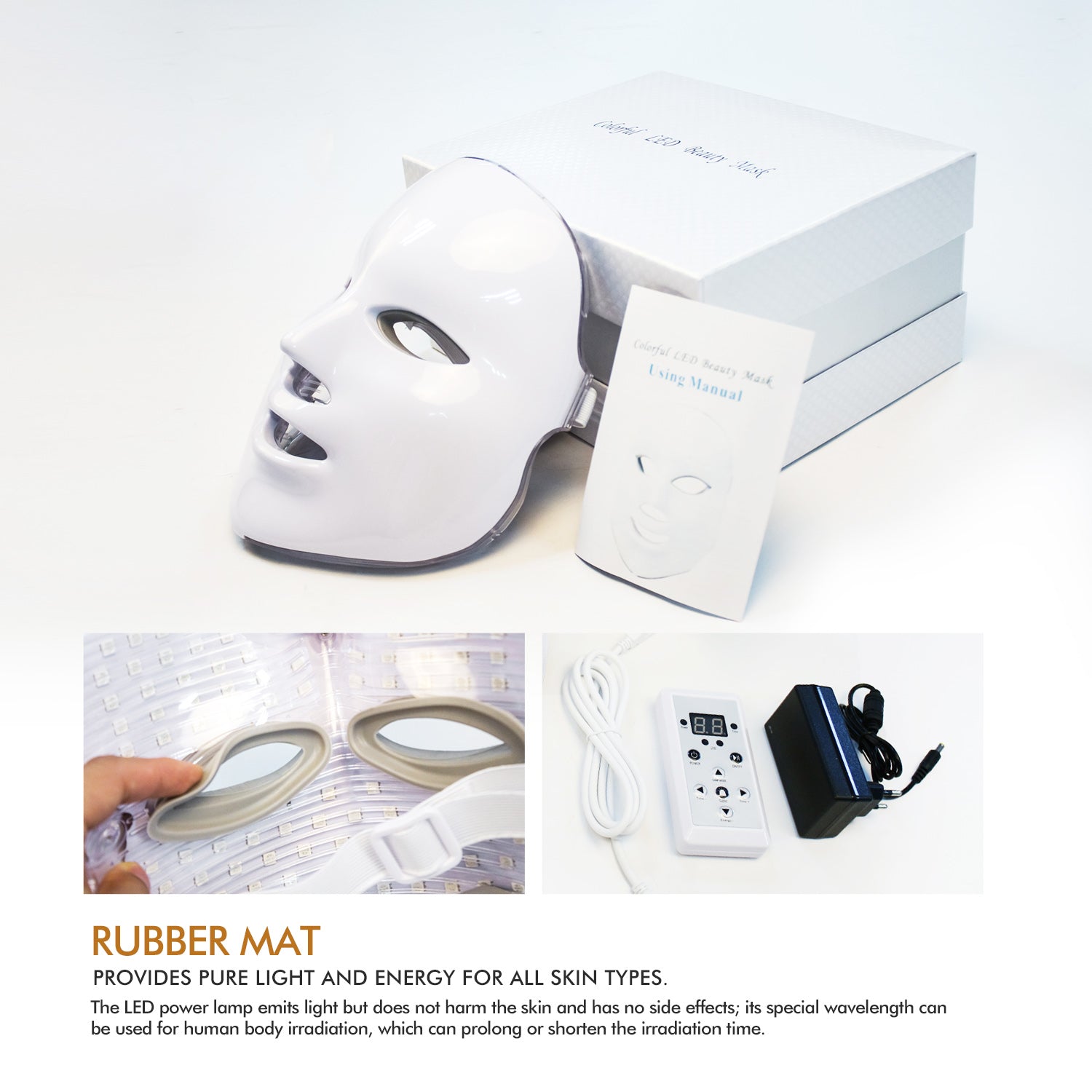 7 Colors LED Mask LED Light Photon Face Mask