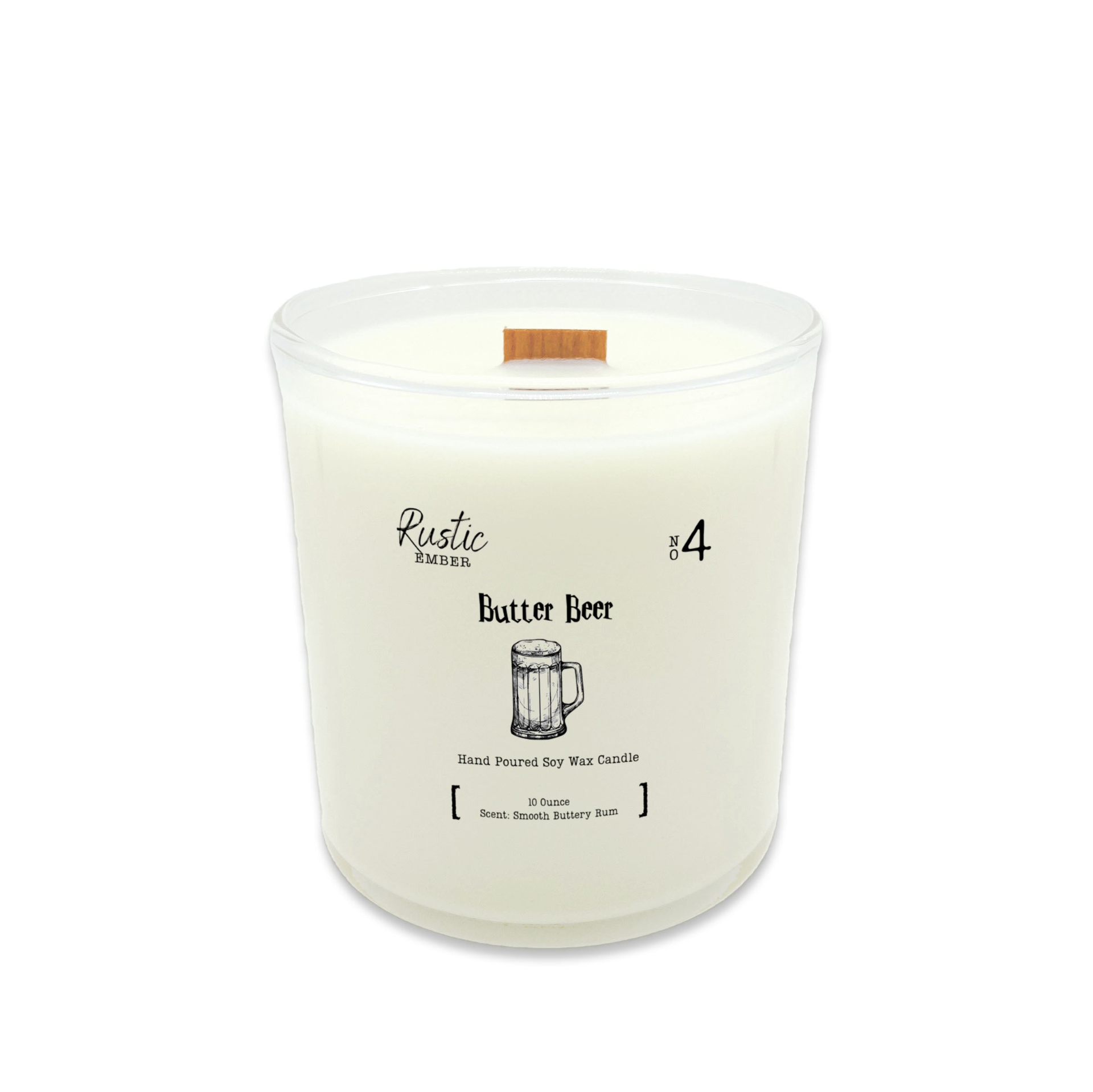 Rustic Ember | Butter Beer | 10 Ounce Candle