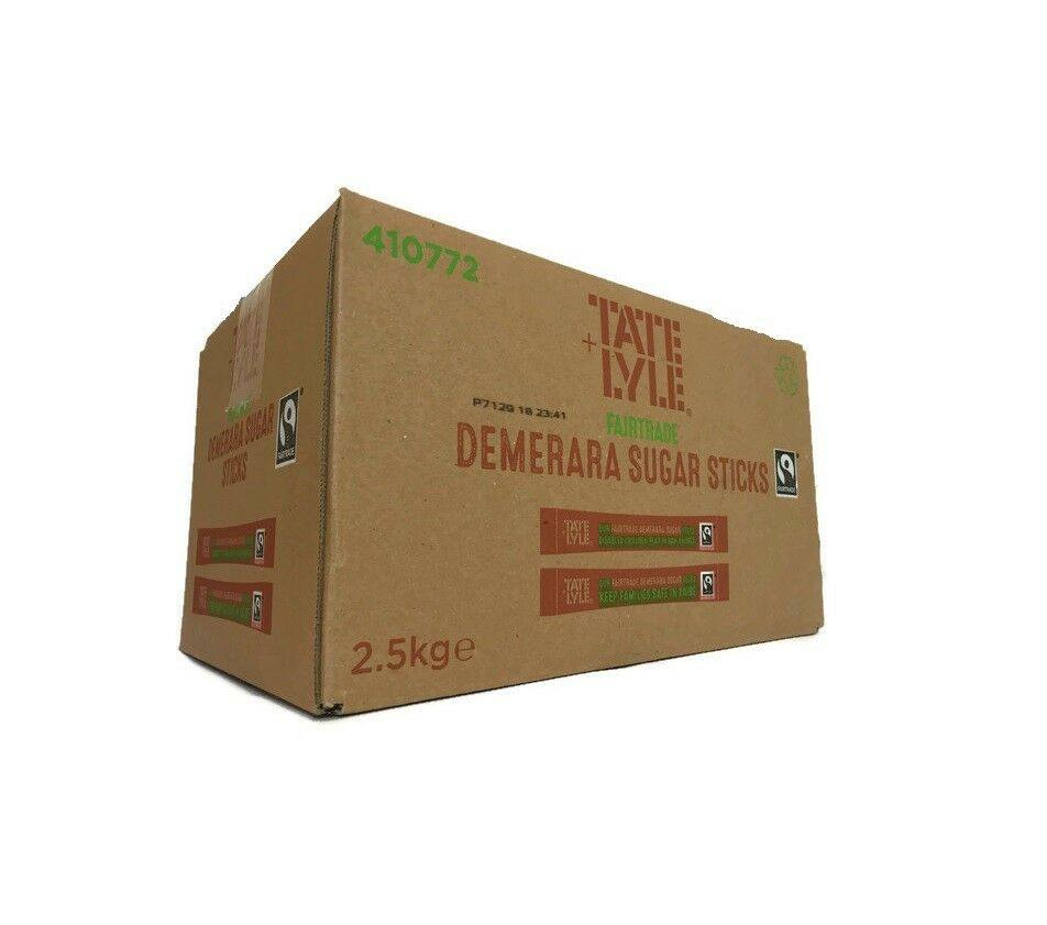 TATE & LYLE Sugar Individual Sticks White and Brown Demerara