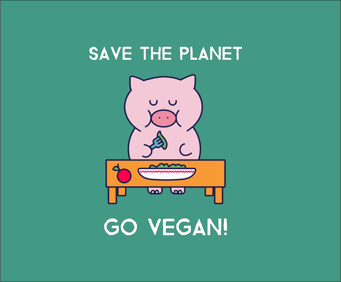 Save the Planet go Vegan - Organic Cotton Onesie