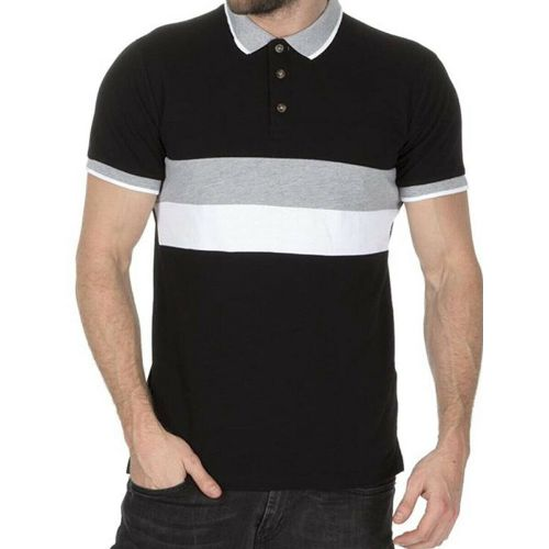 Mens Stripe Pique Polo Shirts