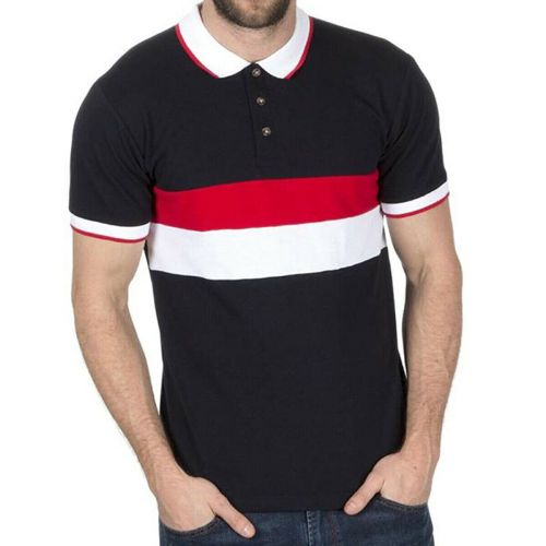 Mens Stripe Pique Polo Shirts