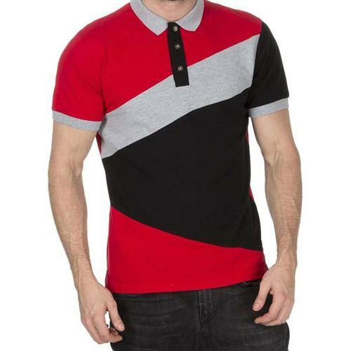 Mens Stripe Pique Polo Shirts