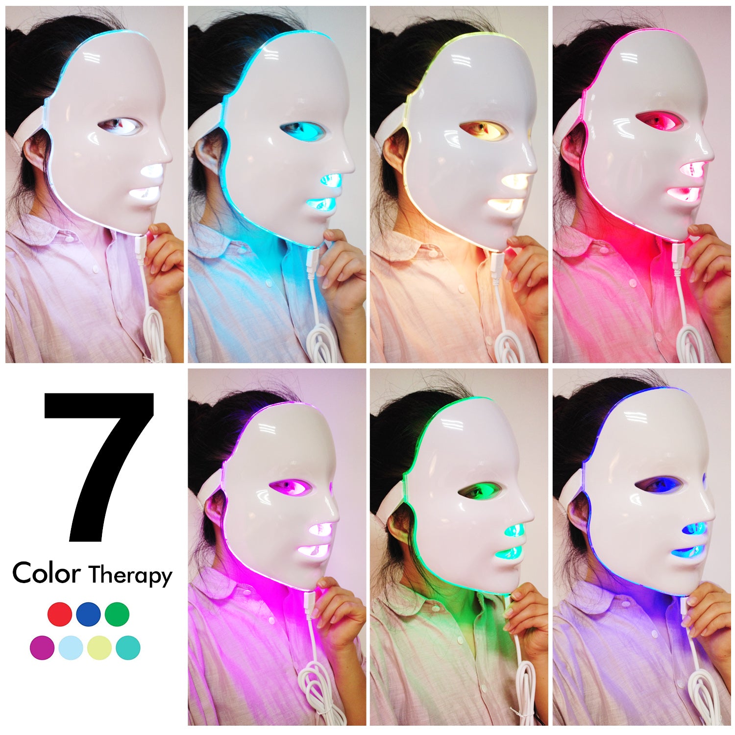 7 Colors LED Mask LED Light Photon Face Mask