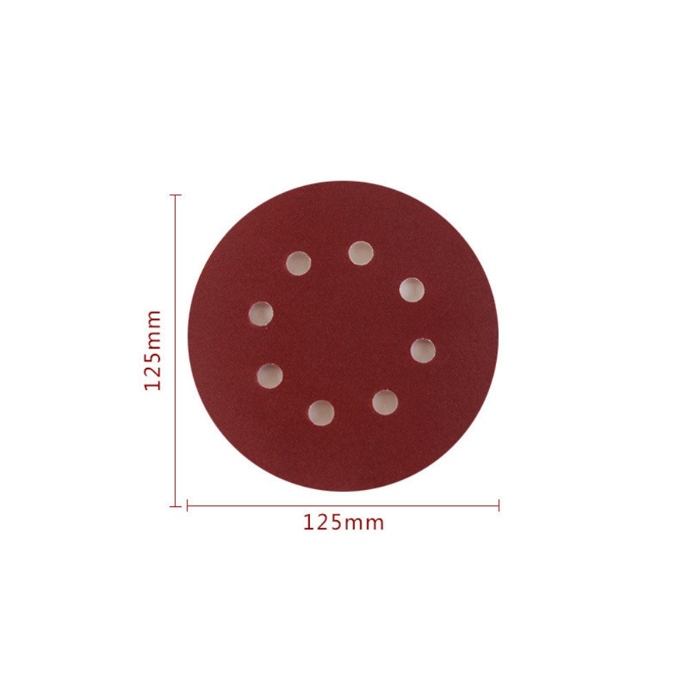 P-180 5 inch 8 Hole Sanding Discs Grind Paper Sanding Disc~2346