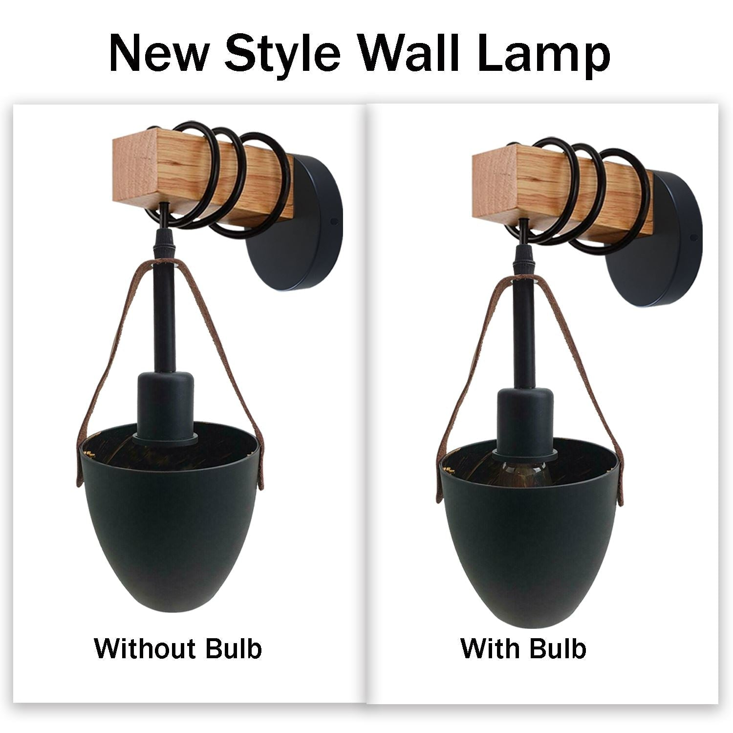 Vintage Wall Lamp Industrial Retro Metal Wood Wall Lights Sconce Lamp Fixture UK~3600